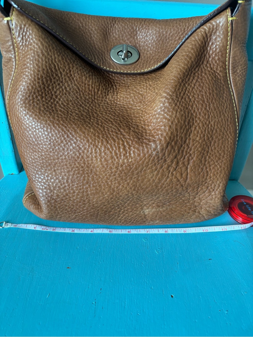 Rare Vintage Coach Chelsea Leather Hobo Handbag Vtg 2004 Y2K - Picture 10 of 13